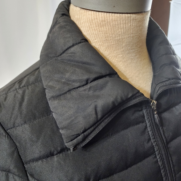 Kenneth Cole reaction black puffer jacket size medium zip front - Picture 12 of 15